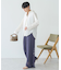 抜け衿スキッパーシャツ