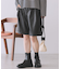 フェイクレザーハーフパンツ