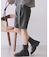 フェイクレザーハーフパンツ