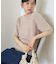 フェザー半袖ニットプルオーバー