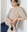 フェザー半袖ニットプルオーバー