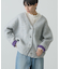 VネックWフェイスニットカーディガン【WEB限定カラー有り】