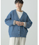 VネックWフェイスニットカーディガン【WEB限定カラー有り】