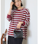 アソートボーダーロングTシャツ