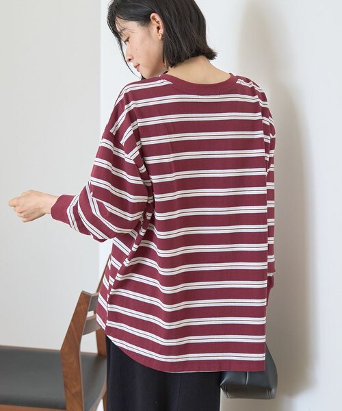 ボーラホリック　ボーダーロングTシャツ　SizeＬ ボーラホリック ボーダーロングTシャツ SizeL - メルカリ