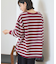 アソートボーダーロングTシャツ