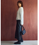 Wポケットフェイクレザースカート