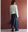 Wポケットフェイクレザースカート