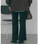 ヌバック調ベイカーフレアパンツ