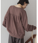 バックギャザー裏毛プルオーバー