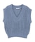 ローゲージVネックニットベスト