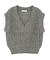 ローゲージVネックニットベスト