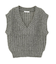 ローゲージVネックニットベスト