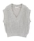 ローゲージVネックニットベスト