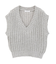 ローゲージVネックニットベスト