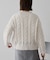 透かしケーブルニットプルオーバー