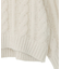 透かしケーブルニットプルオーバー