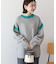 バイカラーニットプルオーバー【WEB限定カラー有り】