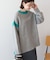 バイカラーニットプルオーバー【WEB限定カラー有り】