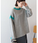 バイカラーニットプルオーバー【WEB限定カラー有り】