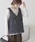 【選べる丈】フェザーVネックベスト