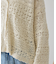 【前後2WAY】レース透かし編みニットカーディガン