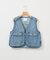 ショート丈デニムベスト