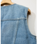 ショート丈デニムベスト
