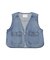 ショート丈デニムベスト