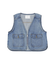 ショート丈デニムベスト