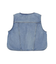 ショート丈デニムベスト