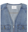 ショート丈デニムベスト
