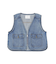 ショート丈デニムベスト
