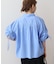 【WEB限定】【接触冷感・UVカット】ギャザーリボンスリーブ半袖シャツ