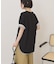 裾ラウンドTシャツ