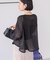 【WEB限定】ノーカラーシアーZIPブルゾン