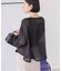 【WEB限定】ノーカラーシアーZIPブルゾン