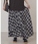 【選べる丈】チェックシアープリーツスカート