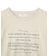 メッセージロゴTシャツ