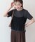 【2点セット】半袖Tシャツ＋チュールビスチェ