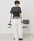 【2点セット】半袖Tシャツ＋チュールビスチェ