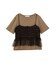【2点セット】半袖Tシャツ＋チュールビスチェ