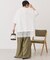 カレッジロゴレースドッキングTシャツ