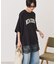 カレッジロゴレースドッキングTシャツ