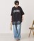 カレッジロゴレースドッキングTシャツ