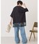 カレッジロゴレースドッキングTシャツ