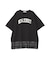カレッジロゴレースドッキングTシャツ