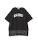 カレッジロゴレースドッキングTシャツ
