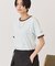 ランダムロゴ刺繍リンガーTシャツ