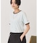 ランダムロゴ刺繍リンガーTシャツ